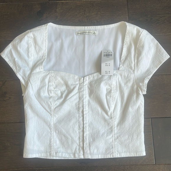 Abercrombie hook-and-eye cropped slim top - Picture 2 of 4